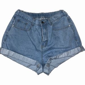 Shein blue shorts